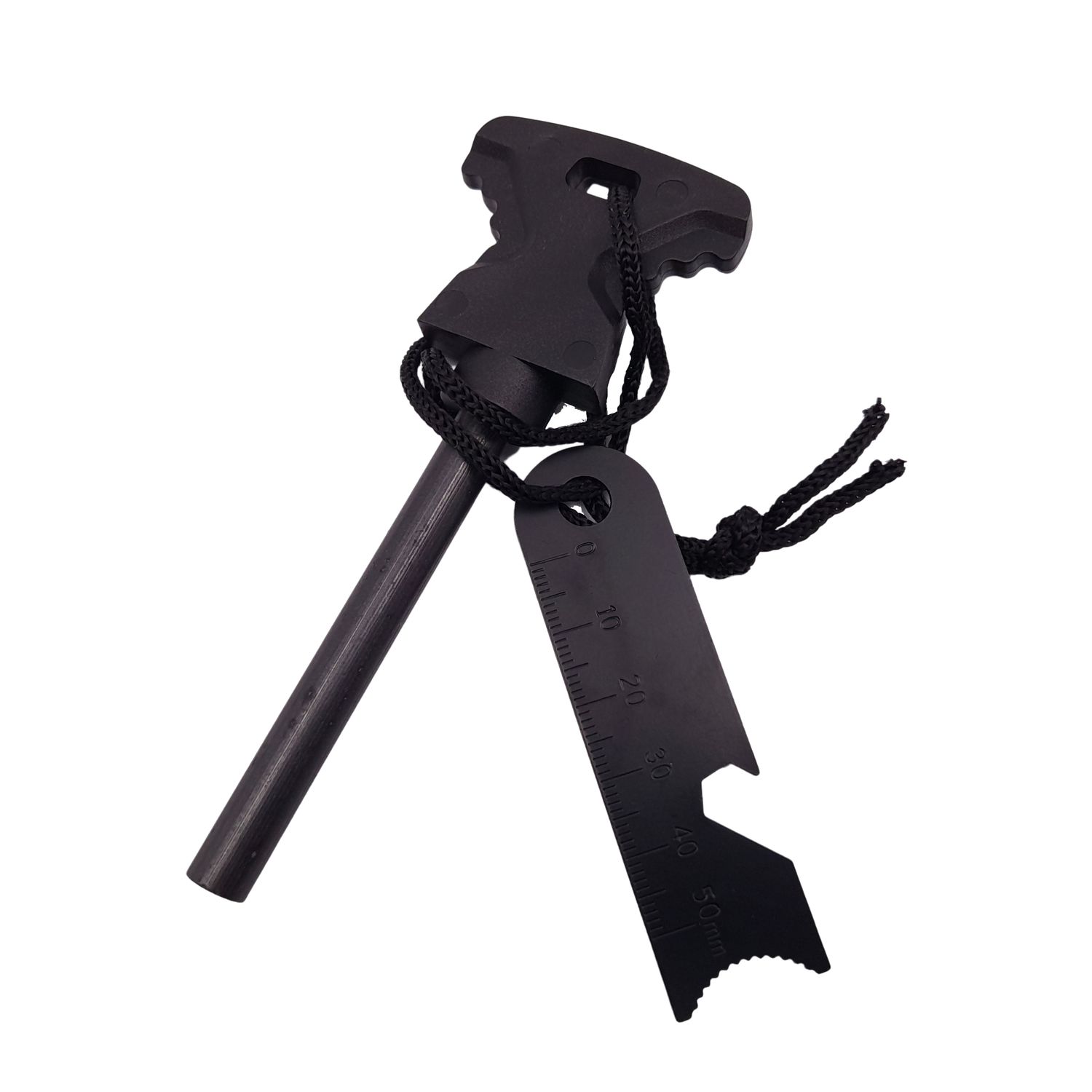 Kit supravietuire IdeallStore&reg;, On Point, 13 elemente multifunctionale, negru fotografia produsului View 6 L