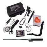 Kit supravietuire IdeallStore&reg;, Self Help, 13 elemente multifunctionale, negru fotografia produsului