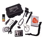 Kit supravietuire IdeallStore&reg;, On Point, 13 elemente multifunctionale, negru fotografia produsului