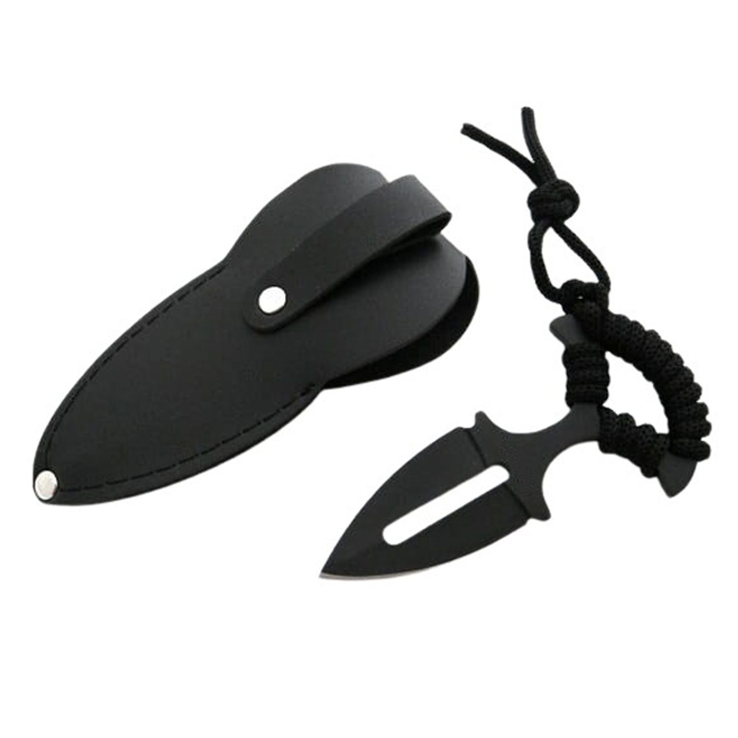 Cutit tactic IdeallStore&reg;, Spear Comando, 13 cm, negru, teaca inclusa fotografia produsului