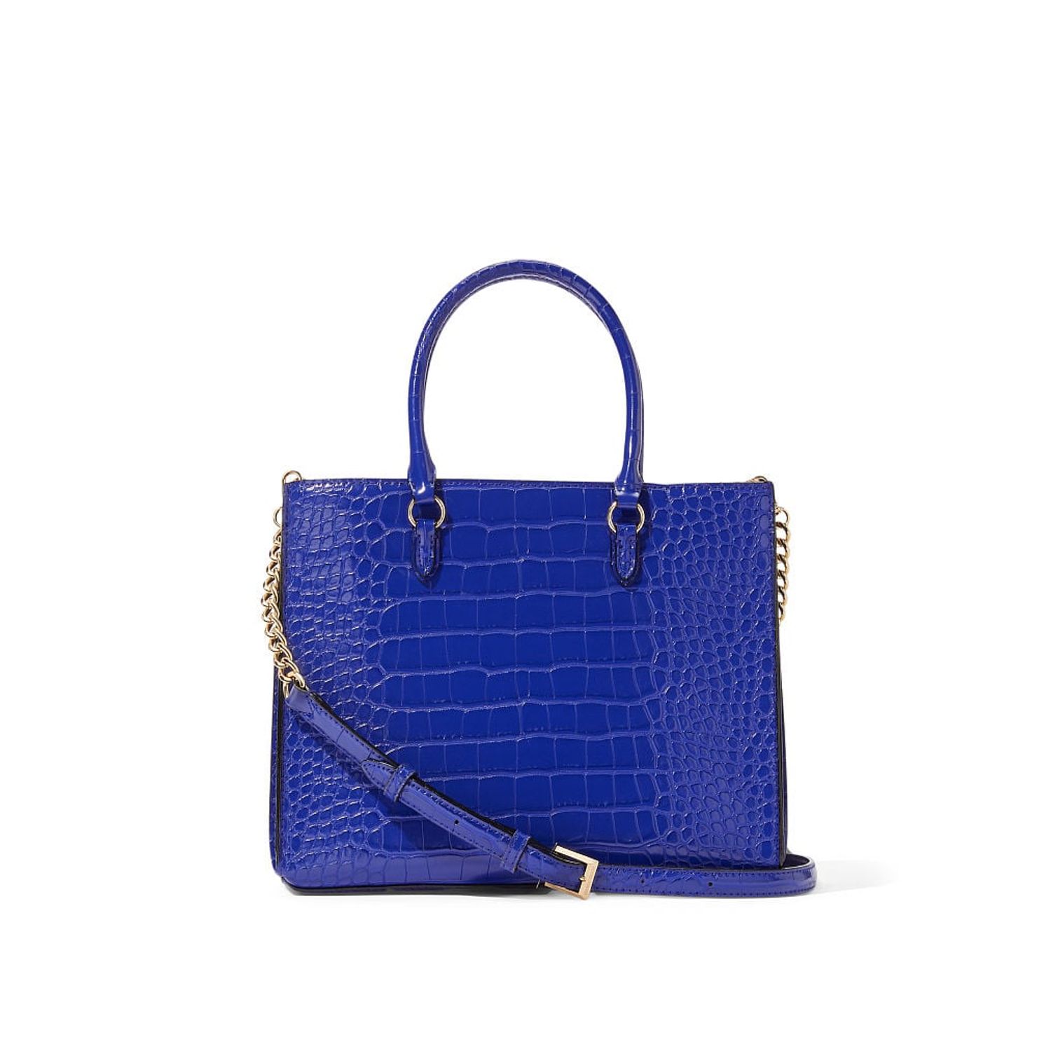Geanta, The Victoria Structured Satchel, Sapphire Croc fotografia produsului View 2 L