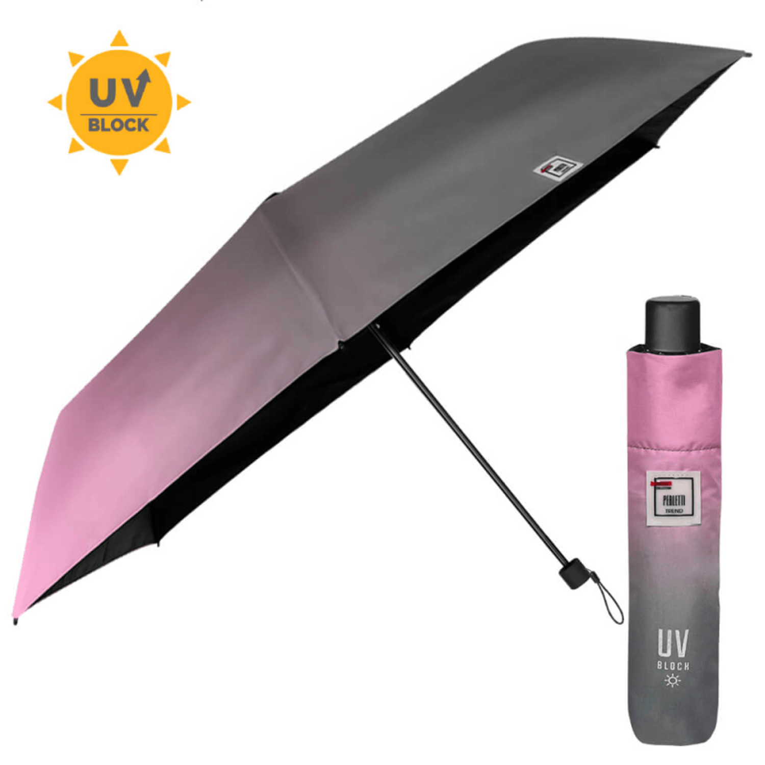 Umbrela ploaie/soare cu protectie UV- roz fotografia produsului