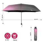 Umbrela ploaie/soare cu protectie UV- roz fotografia produsului View 2 S