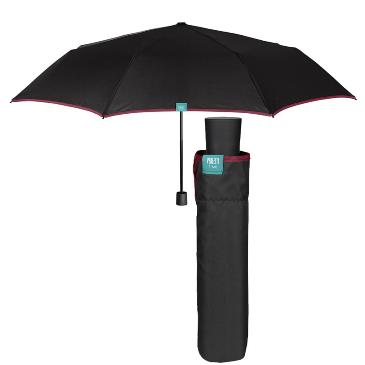 Mini Umbrela ploaie pliabila  pt barbati neagra fotografia produsului