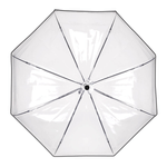 Umbrela ploaie transparenta cu bordura neagra fotografia produsului View 2 S
