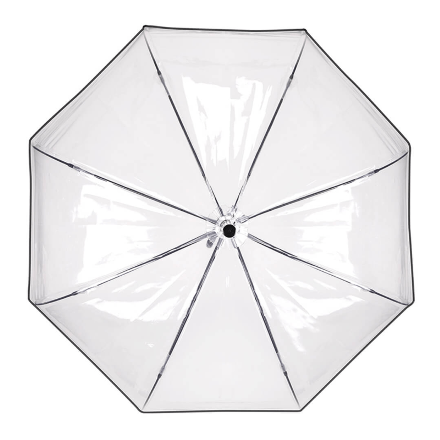 Umbrela ploaie transparenta cu bordura neagra fotografia produsului View 2 L