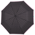 Mini umbrela ploaie pliabila negru cu roz fotografia produsului View 3 S