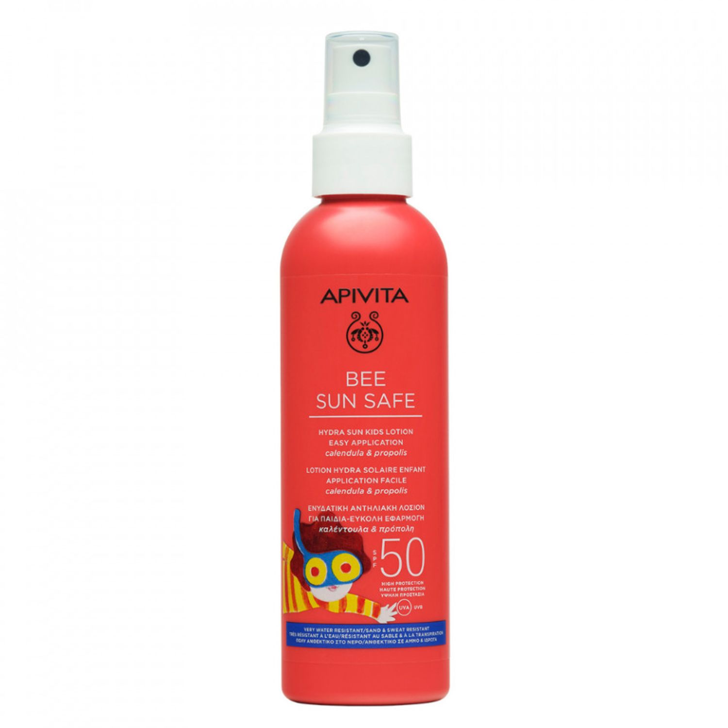 Spray protectie solara copii SPF50 Apivita Bee Sun Safe, 200 ml fotografia produsului