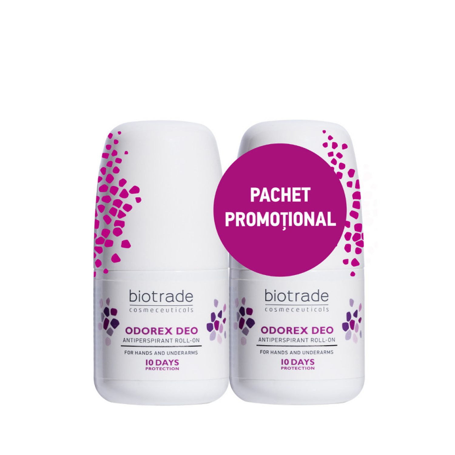 Pachet deodorant roll-on Biotrade Odorex, 40ml + 40 ml fotografia produsului