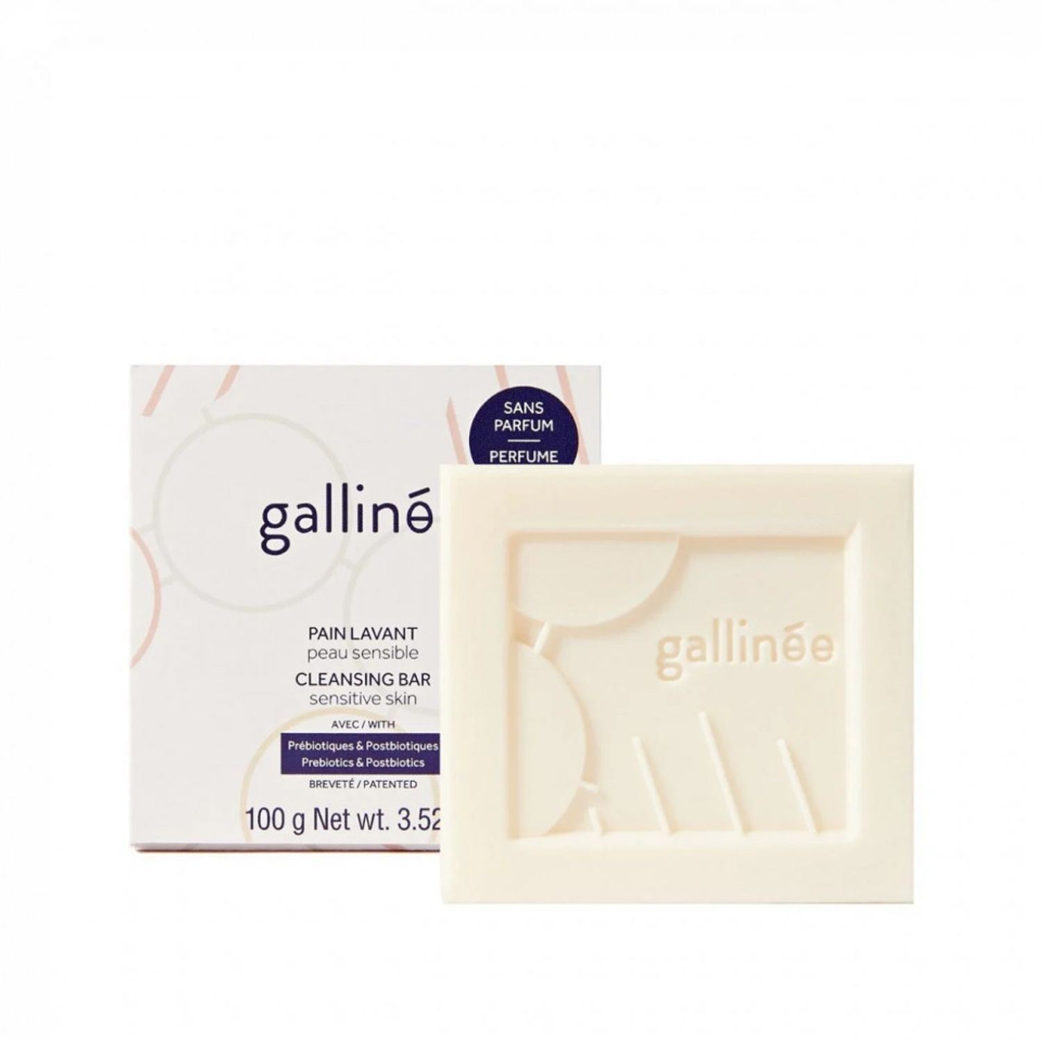 Baton de curatare Gallinee Cleansing Bar Perfume Free, 100 Gr fotografia produsului