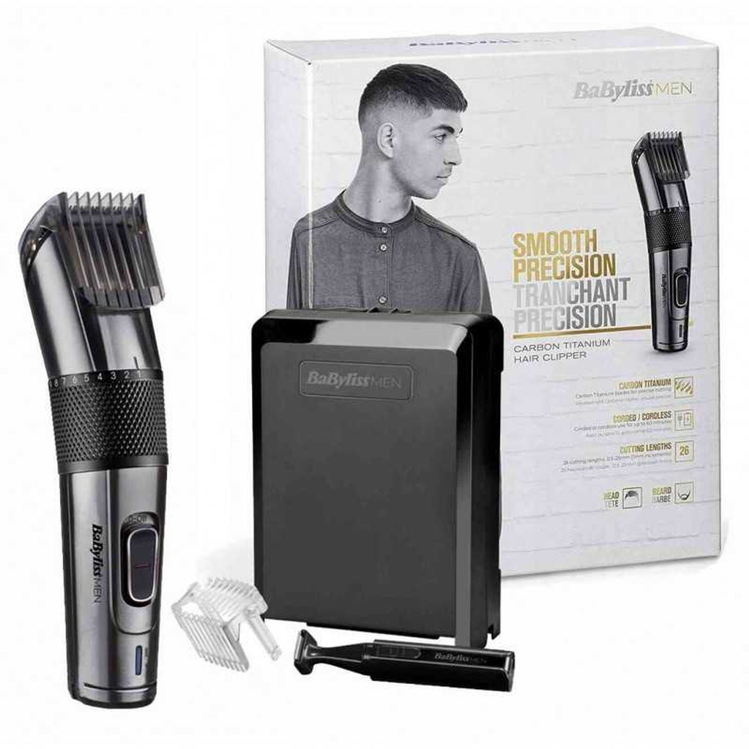 Aparat de tuns Babyliss E978E Negru fotografia produsului