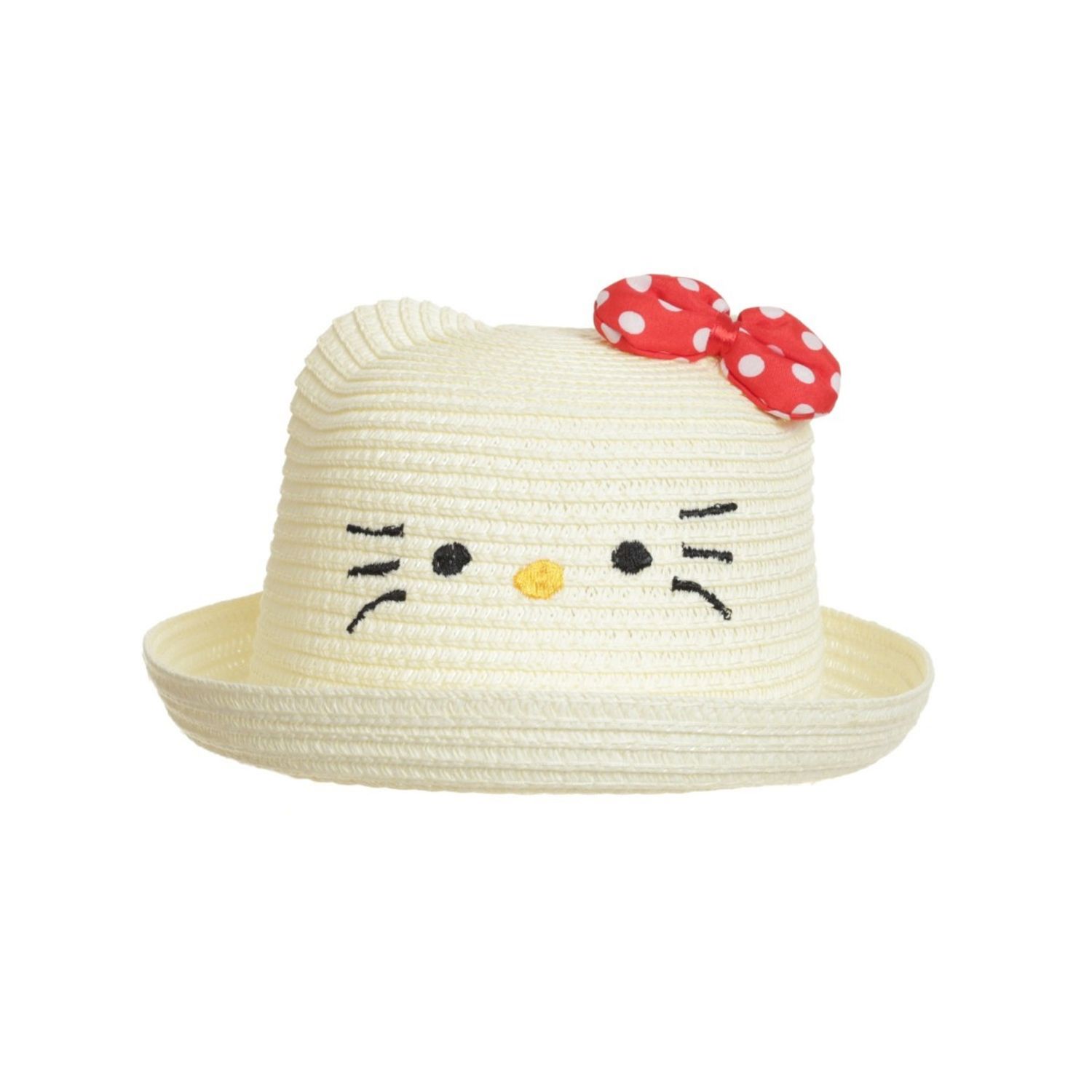 Palarie din paie pentru copii, PAMI, PC-0223-250-crem, 52 cm fotografia produsului