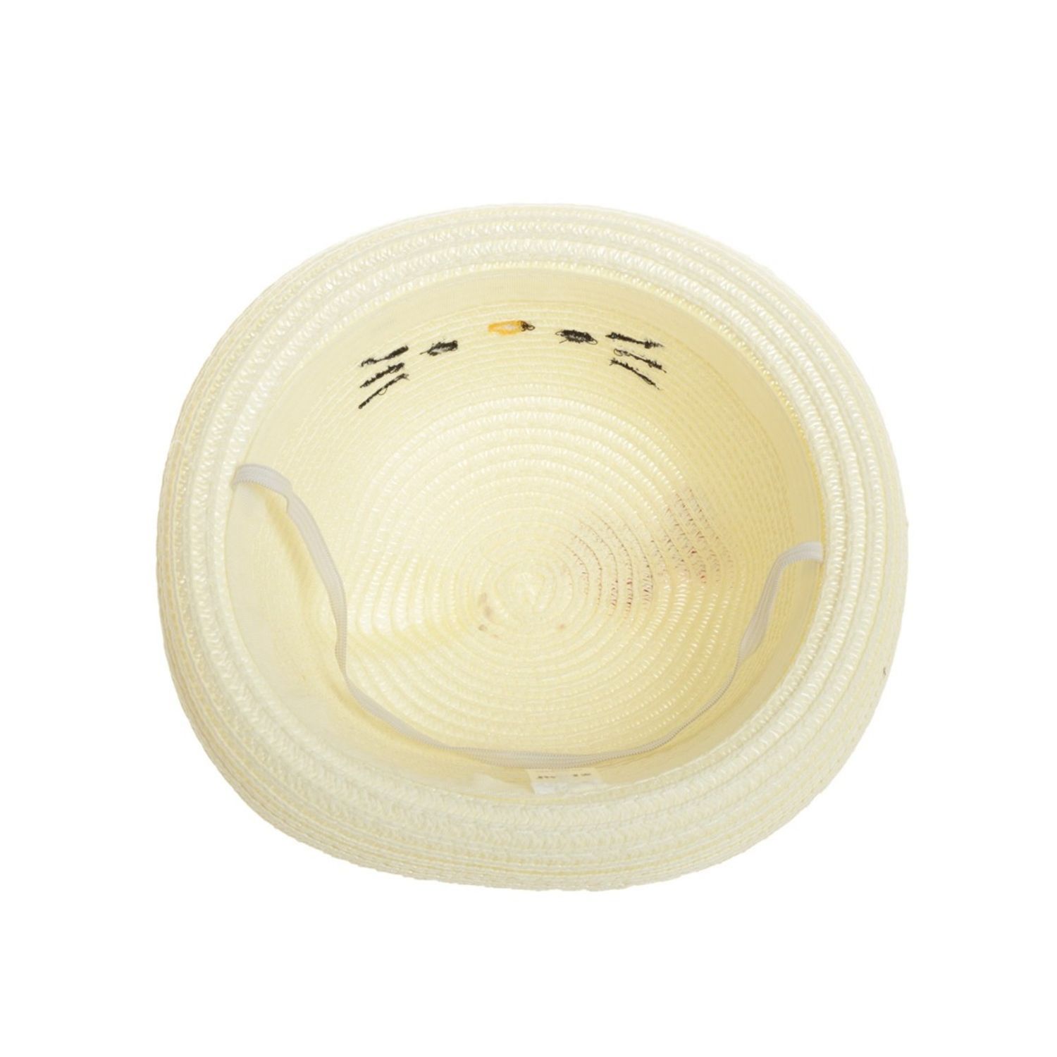 Palarie din paie pentru copii, PAMI, PC-0223-250-crem, 52 cm fotografia produsului View 3 L