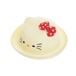 Palarie din paie pentru copii, PAMI, PC-0223-250-crem, 52 cm fotografia produsului View 4 S