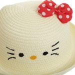 Palarie din paie pentru copii, PAMI, PC-0223-250-crem, 52 cm fotografia produsului View 5 S