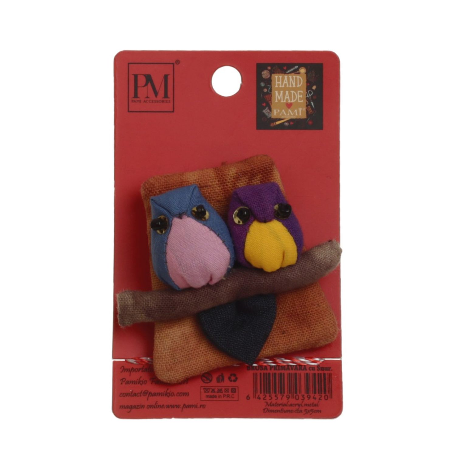 Set 4 martisoare brose handmade, PAMI, MVU-35 fotografia produsului View 5 L