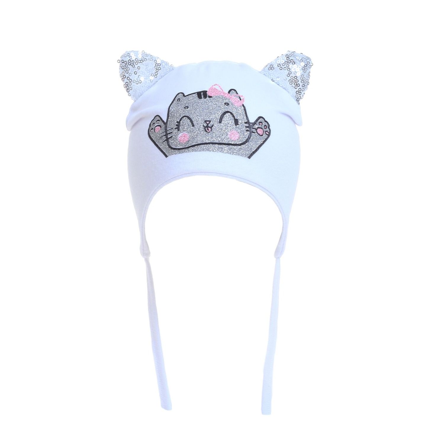 Caciula pentru fete, PAMI, CBF-1021-282, 46-48 cm Alb fotografia produsului View 2 L