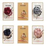 Set 6 brose martisor, PAMI, B43-T11 fotografia produsului