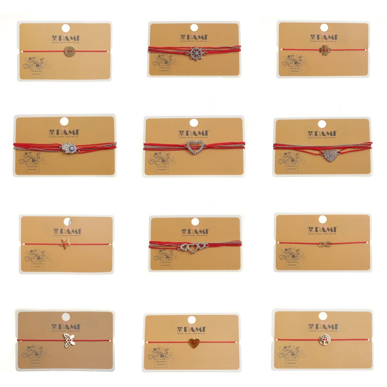 Set 12 bratari martisor, PAMI,BRA-B42-45 fotografia produsului