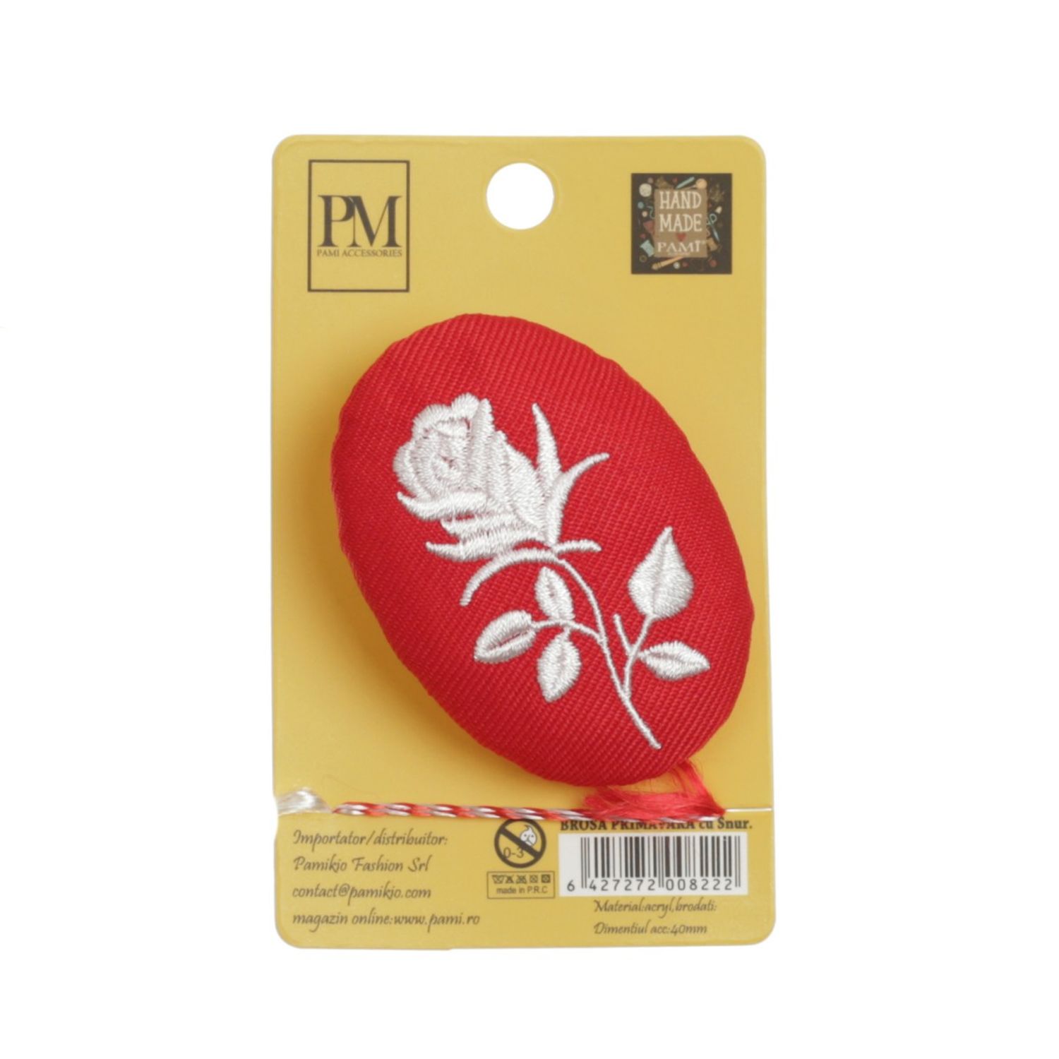Set 6 martisoare tip brosa brodata, PAMI, VBR-2 fotografia produsului View 3 L