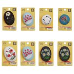 Set 8 martisoare tip brosa brodata, PAMI, VBR-12 fotografia produsului
