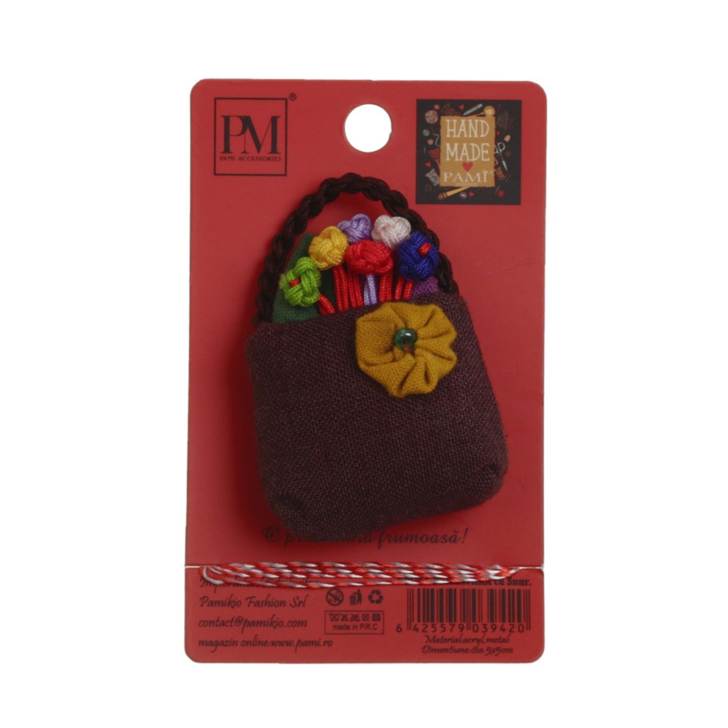Set 4 martisoare brose handmade, PAMI, MVU-11 fotografia produsului View 4 L
