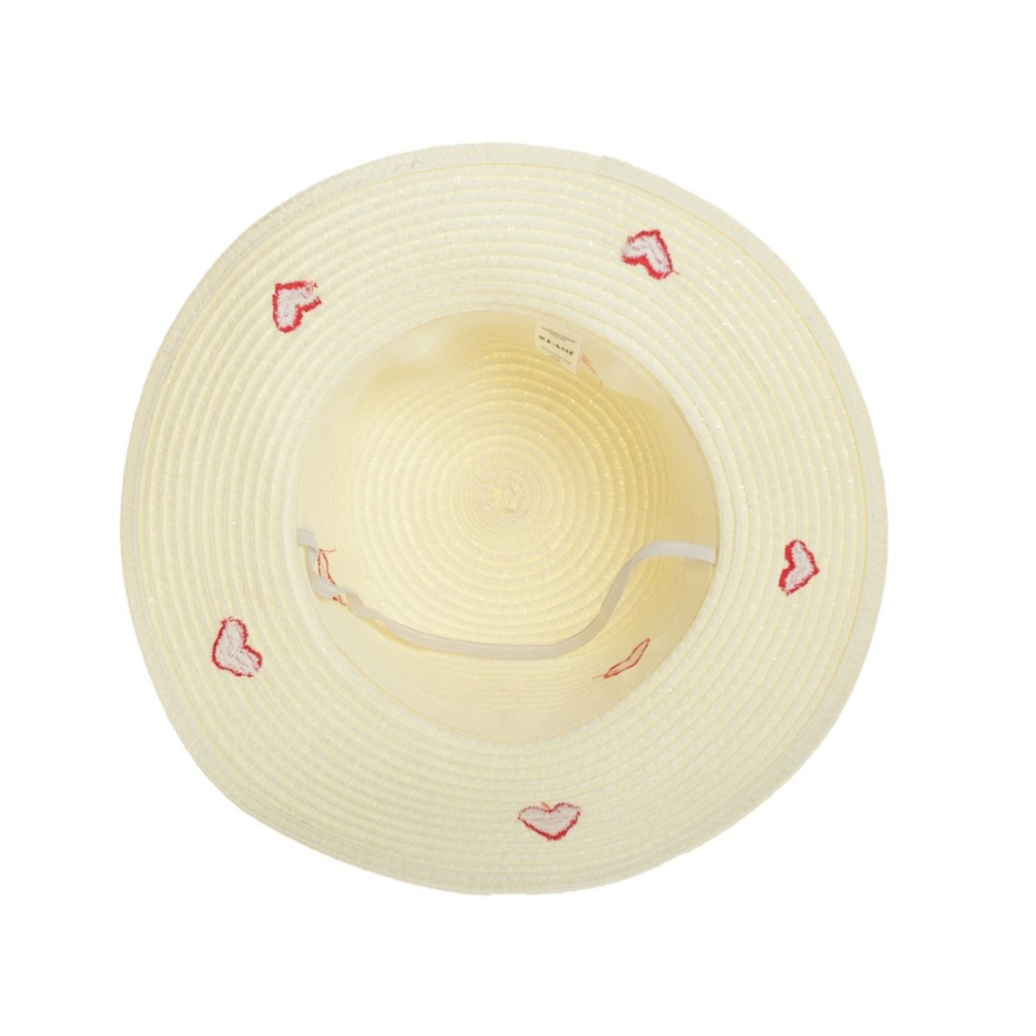 Palarie din paie pentru copii, PAMI, PC-0223-243-crem, 52 cm fotografia produsului View 5 L