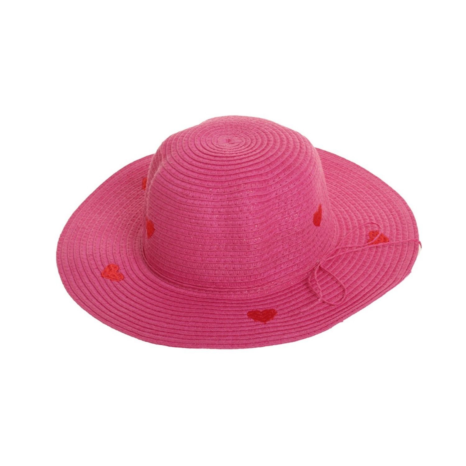 Palarie din paie pentru copii, PAMI, PC-0223-243-ciclam, 52 cm fotografia produsului View 3 L