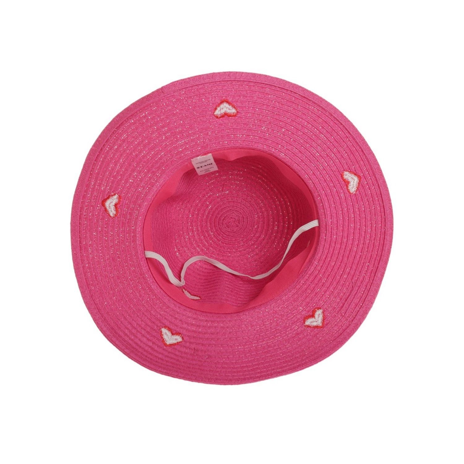 Palarie din paie pentru copii, PAMI, PC-0223-243-ciclam, 52 cm fotografia produsului View 5 L
