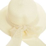 Palarie de paie pentru dama, PAMI, PD-0223-202-crem, 56 cm, Crem fotografia produsului View 4 S