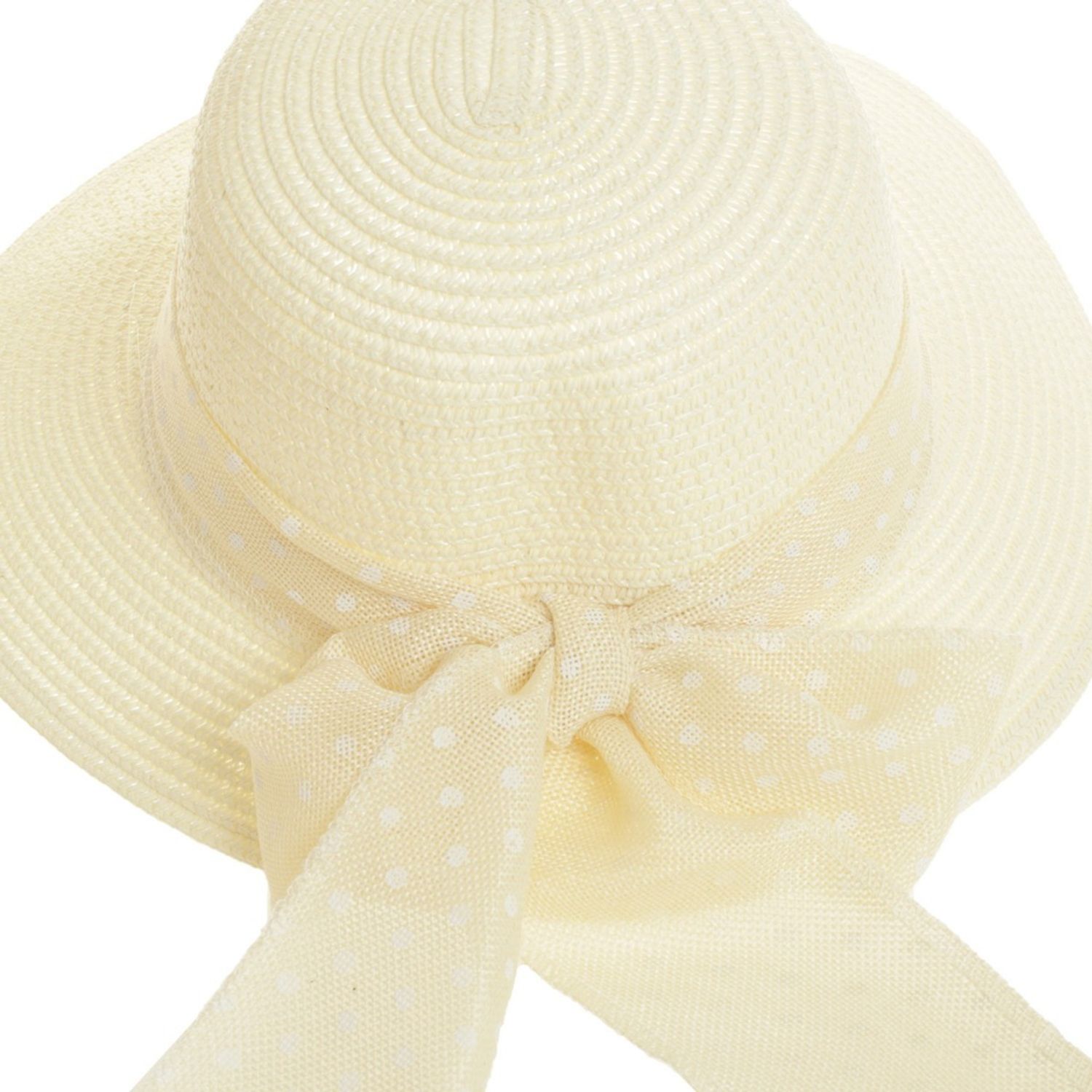 Palarie de paie pentru dama, PAMI, PD-0223-202-crem, 56 cm, Crem fotografia produsului View 4 L