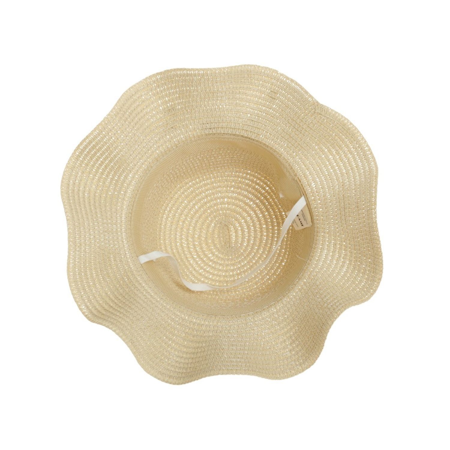 Palarie din paie pentru copii, PAMI, PC-0223-231-crem, 52 cm fotografia produsului View 5 L