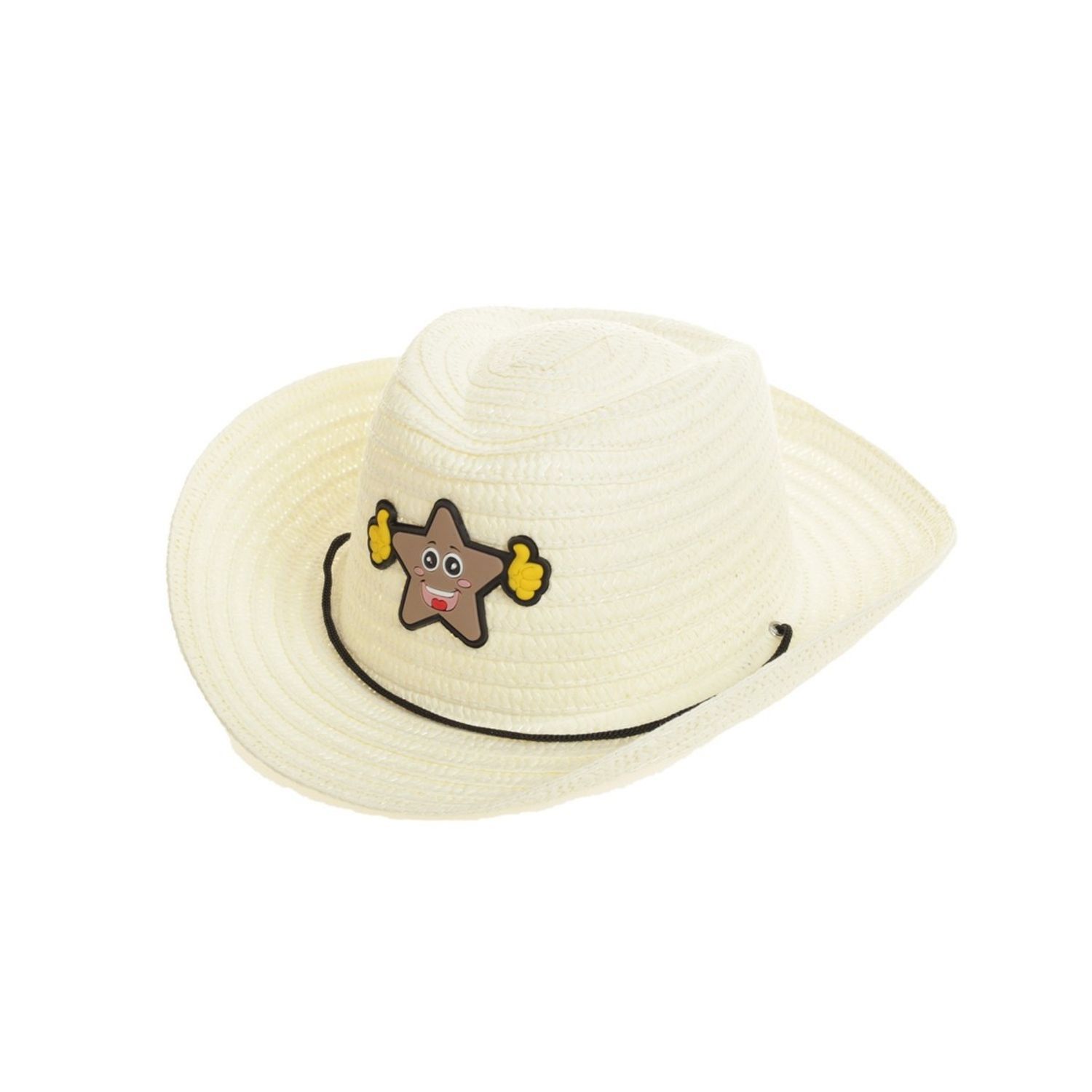 Palarie de paie pentru baieti PAMI, PC-0223-145-1, 52 cm, Crem fotografia produsului View 3 L