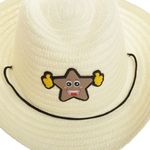 Palarie de paie pentru baieti PAMI, PC-0223-145-1, 52 cm, Crem fotografia produsului View 4 S