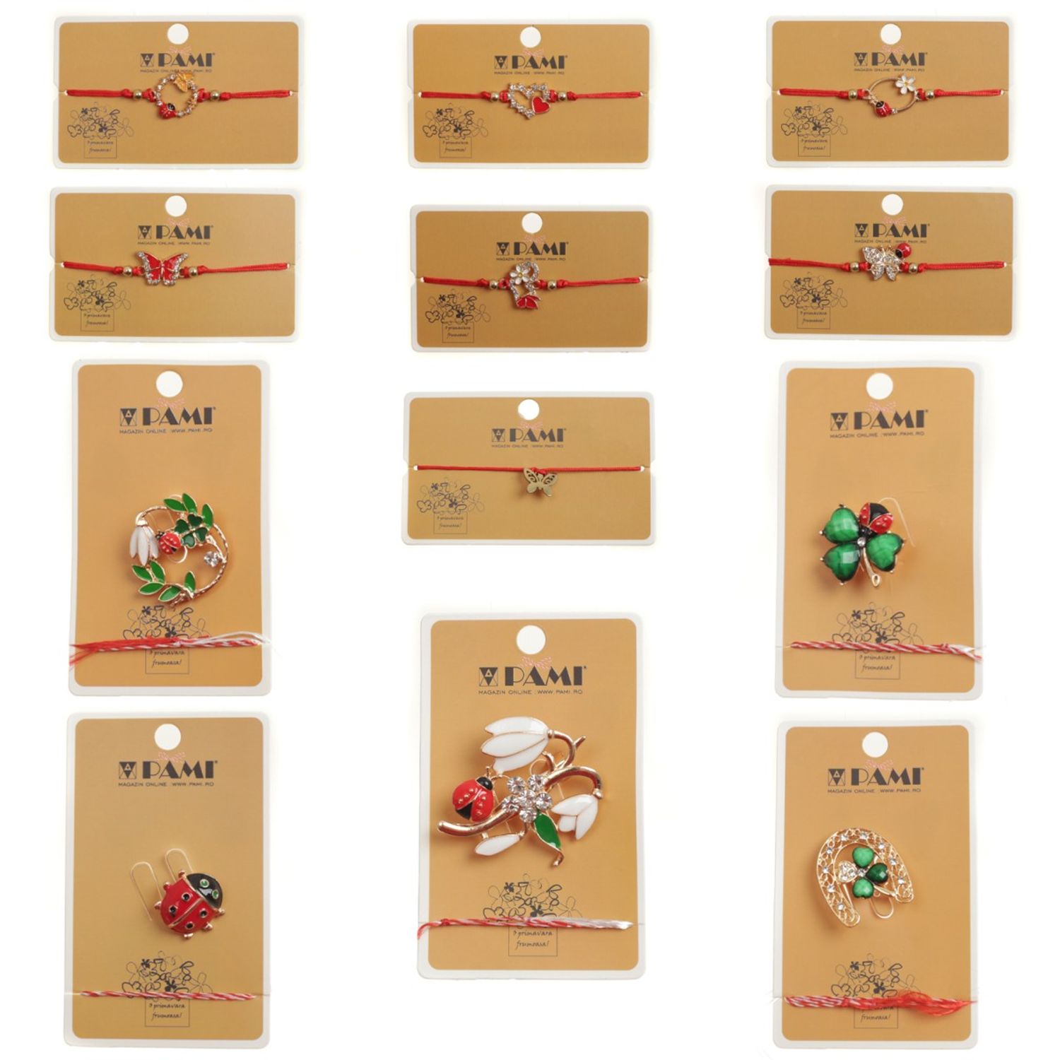 Set martisoare 6 bratari si 6 brose, PAMI,B47-B22-29 fotografia produsului
