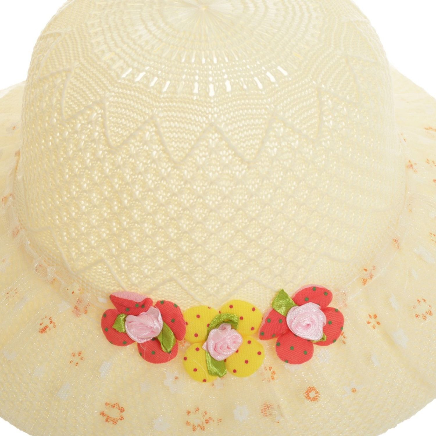 Palarie de vara pentru copii PAMI, PC-0223-232-crem, 52 cm, Crem fotografia produsului View 3 L
