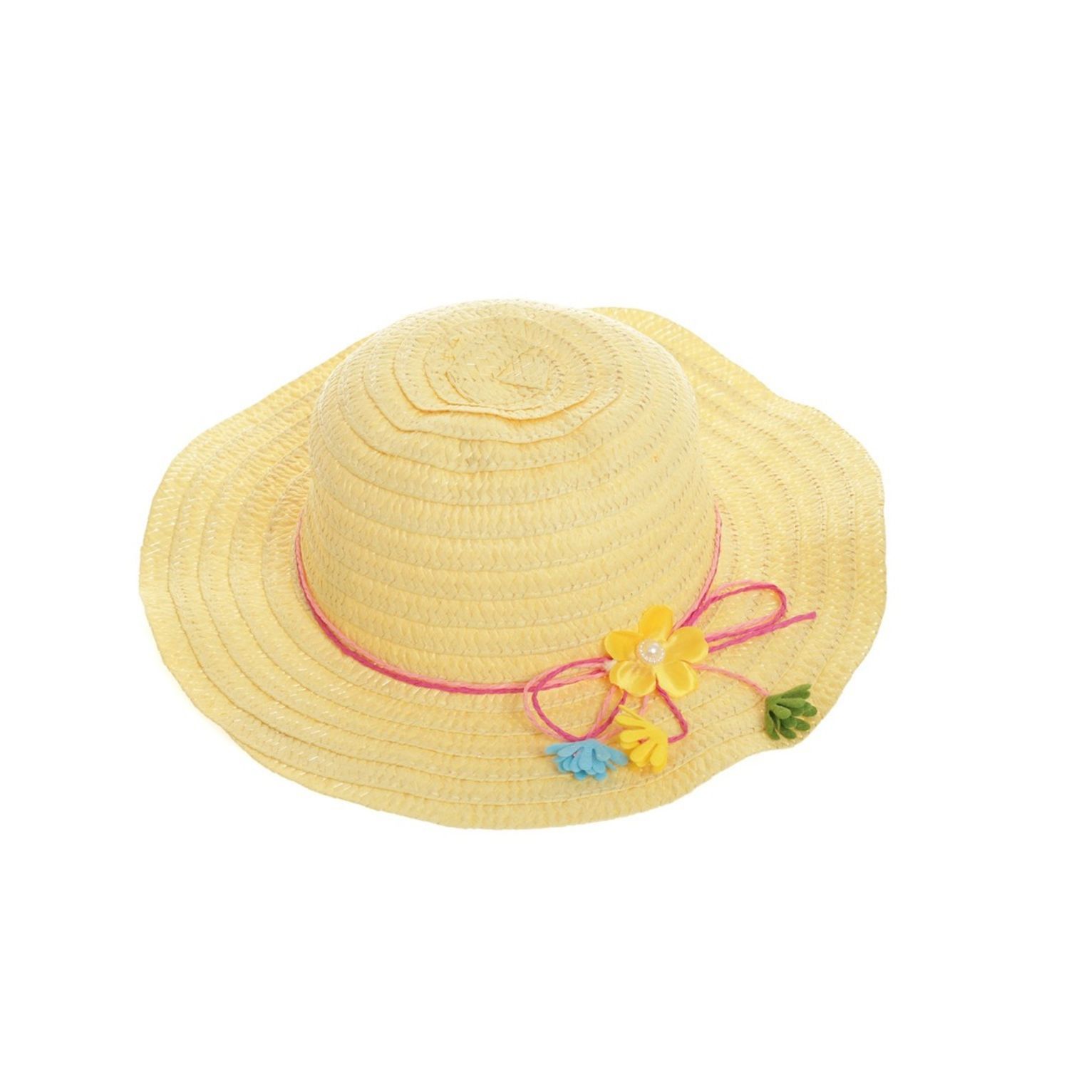Palarie de paie pentru fete PAMI, PC-0223-121-4, 52 cm, Bej fotografia produsului View 2 L