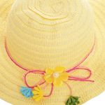 Palarie de paie pentru fete PAMI, PC-0223-121-4, 52 cm, Bej fotografia produsului View 3 S
