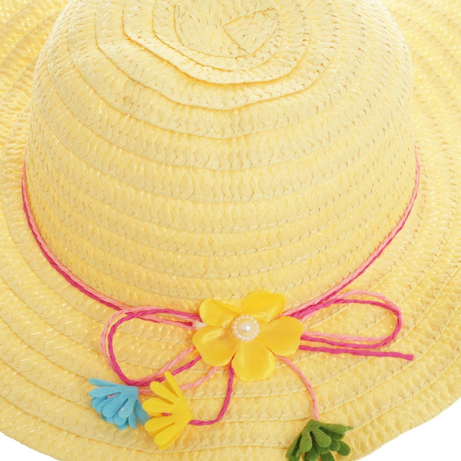 Palarie de paie pentru fete PAMI, PC-0223-121-4, 52 cm, Bej fotografia produsului View 3 L