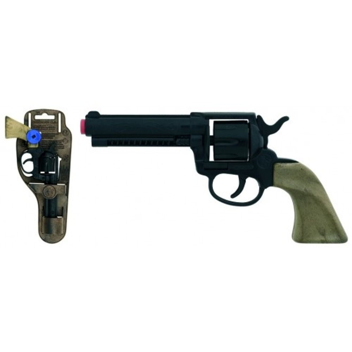Revolver plastic Cowboy culoare negru fotografia produsului