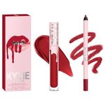 Set ruj de buze si creion, Kylie, Matte Lip Kit, 403 Bite Me fotografia produsului