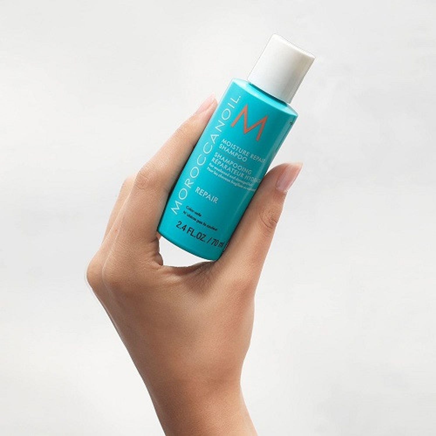 Sampon de par, Moroccanoil, Repair, pentru par degradat, 70 ml fotografia produsului View 2 L