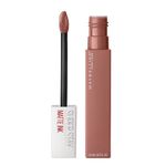 Ruj de buze rezistent la transfer, Maybelline, Superstay Matte Ink, 65 Seductress, 5 ml fotografia produsului