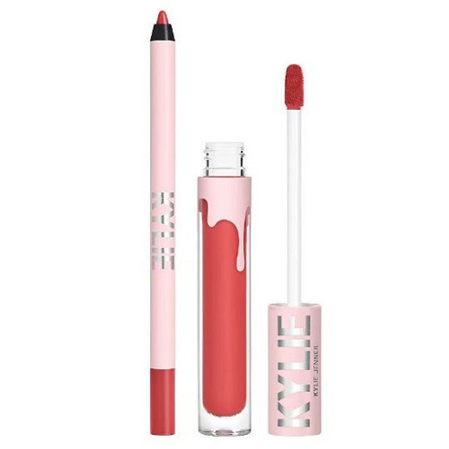 Set ruj de buze si creion, Kylie, Matte Lip Kit, 503 Bad Lil Thing fotografia produsului View 2 L