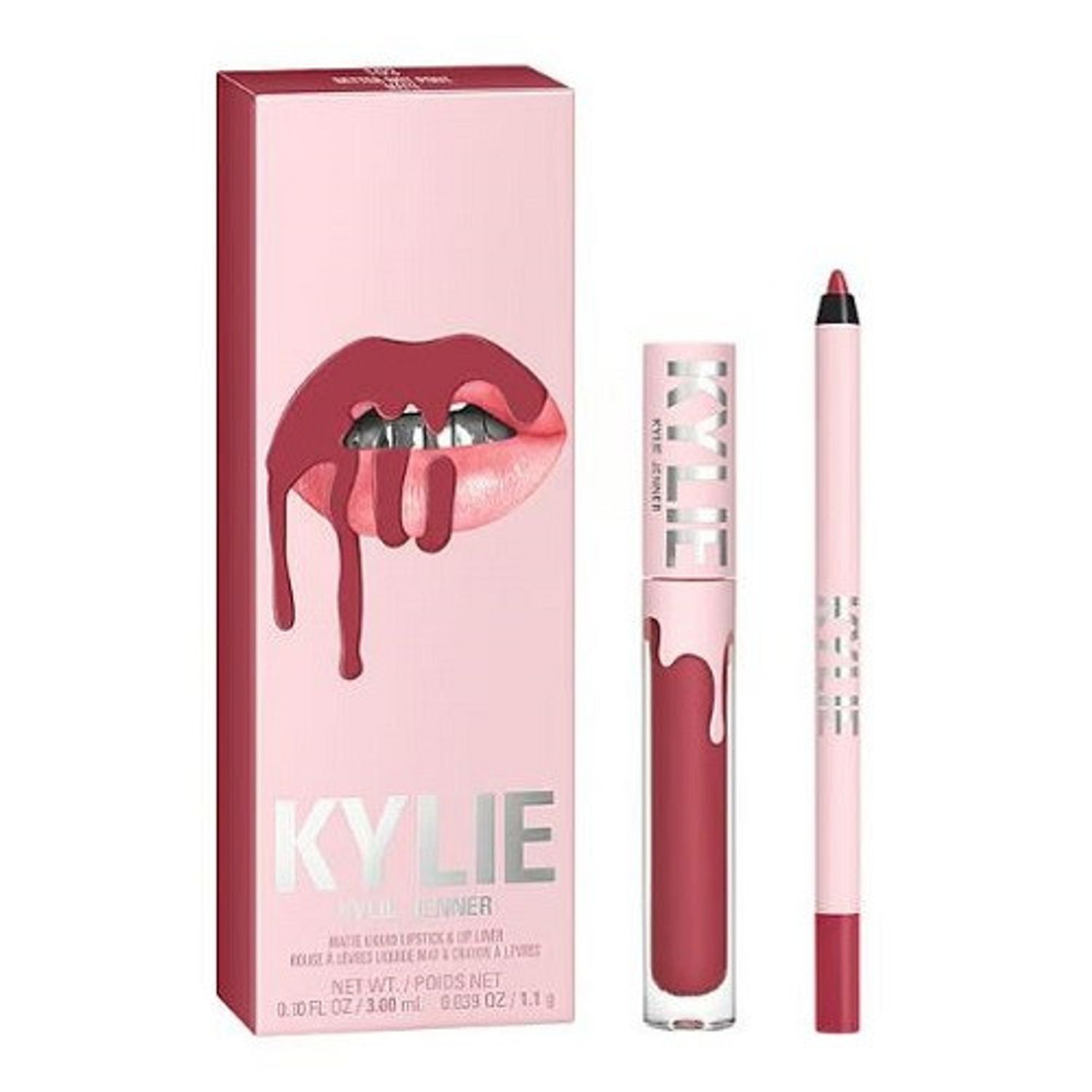 Set ruj de buze si creion, Kylie, Matte Lip Kit, 103 Better Not Pout fotografia produsului