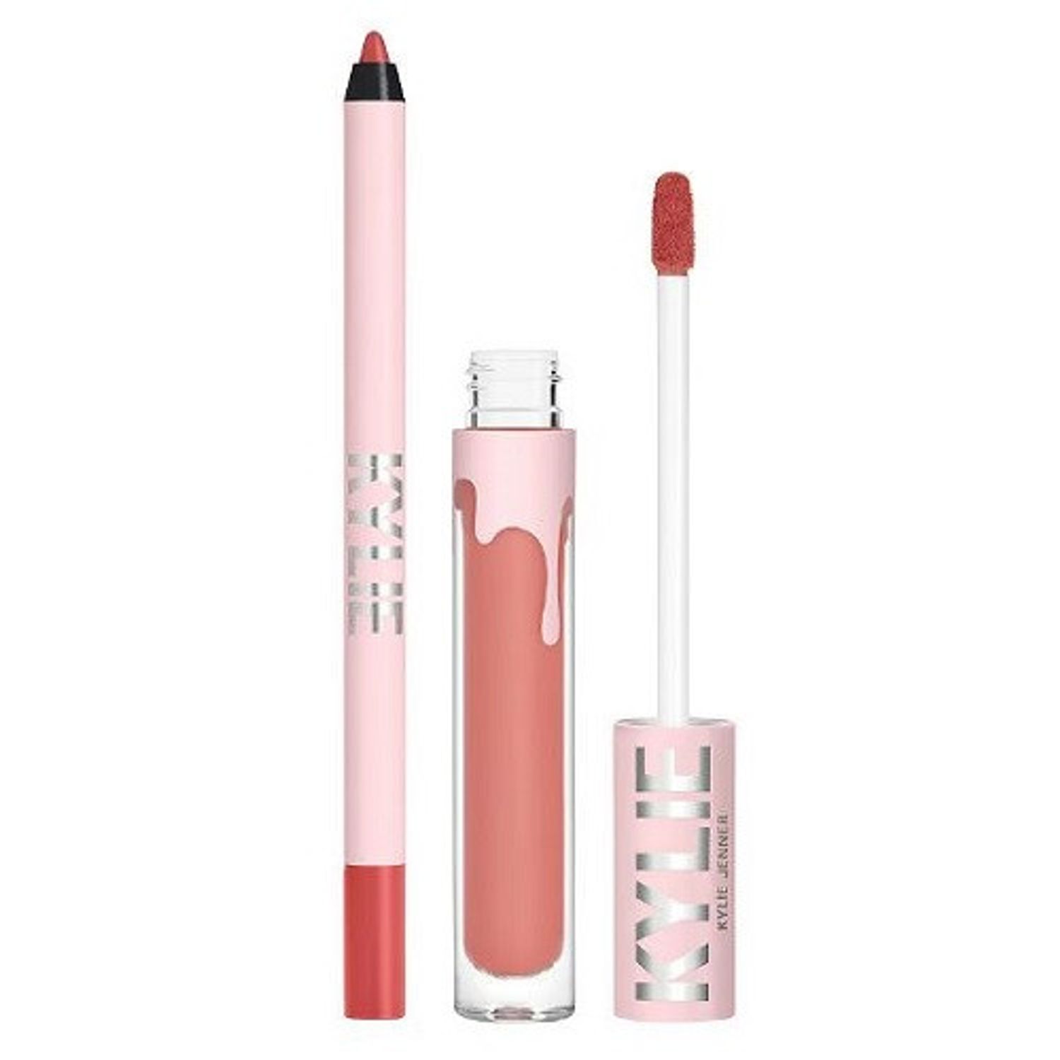 Set ruj de buze si creion, Kylie, Matte Lip Kit, 704 Sweater Weather fotografia produsului View 2 L