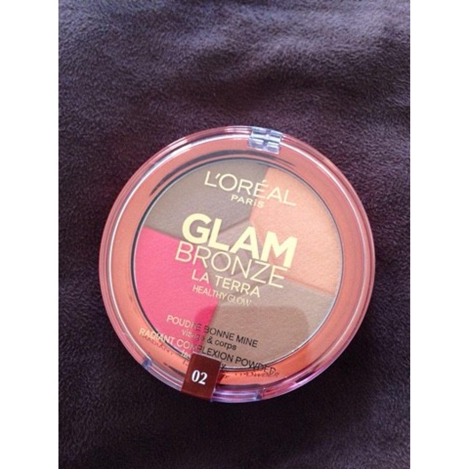 Pudra bronzanta Loreal Glam Bronze La terra Healthy Glow 02 Medium Speranza fotografia produsului View 2 L