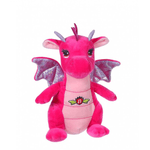 Dragon din plus roz cu sunet fotografia produsului