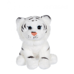 Animalut salbatic din plus tigru alb 15 cm fotografia produsului