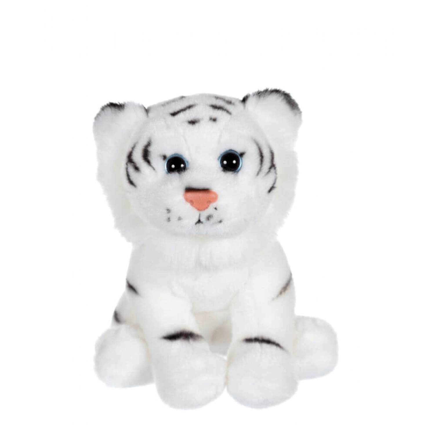 Animalut salbatic din plus tigru alb 15 cm fotografia produsului